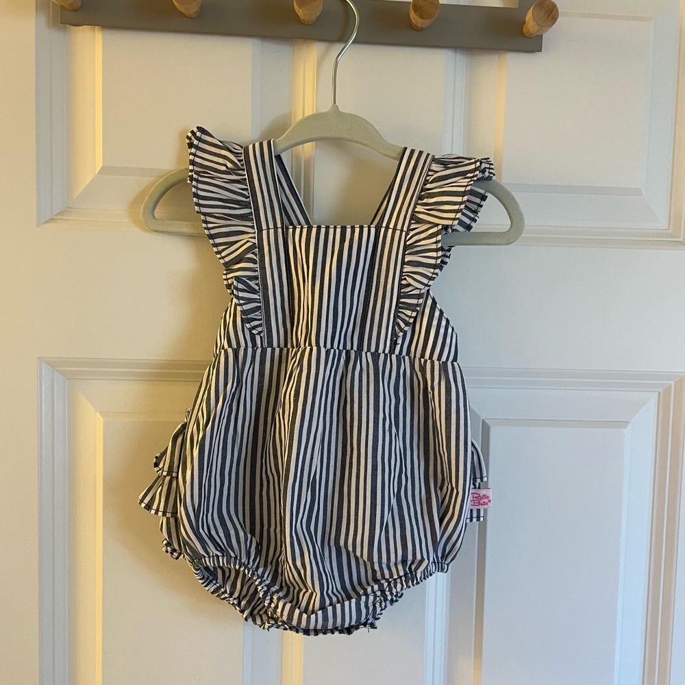 Rufflebutts baby girl bubble suit romper